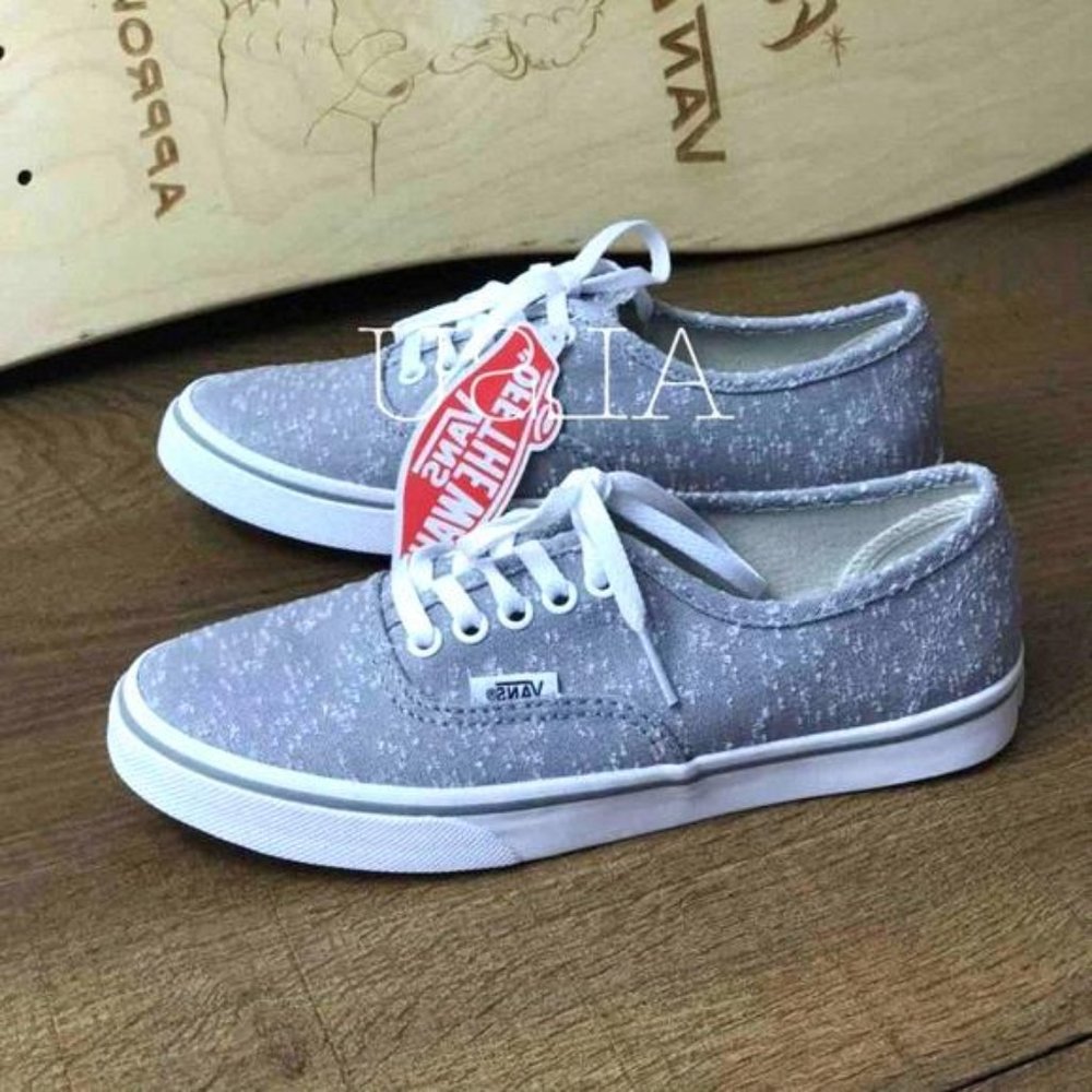 VANS 🔥SALE!🔥 Authentic Shoes Low Pro Marled Grey Sneakers NEW 5 Size Women’s